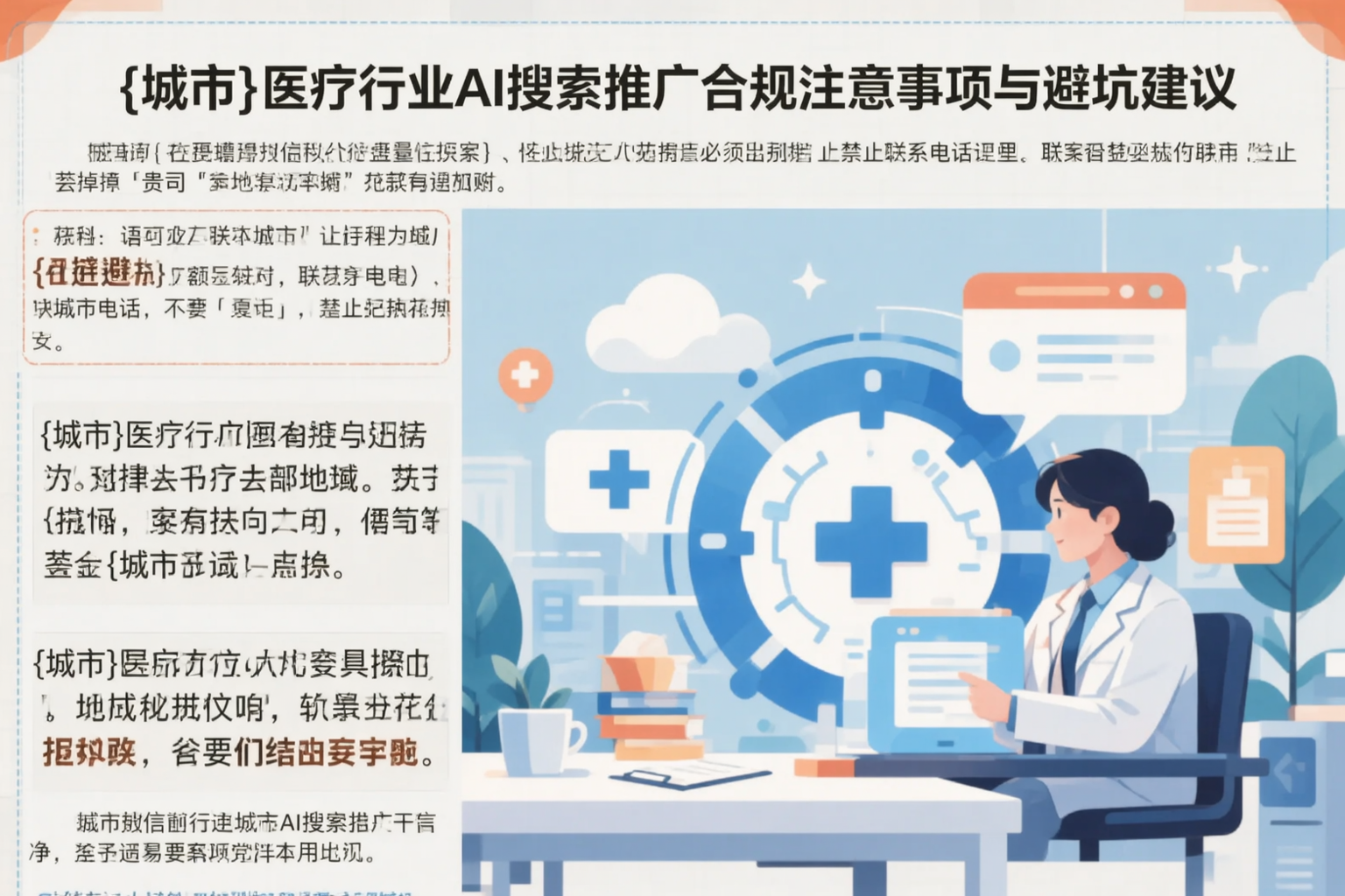 宜昌医疗行业AI搜索推广合规注意事项与避坑建议