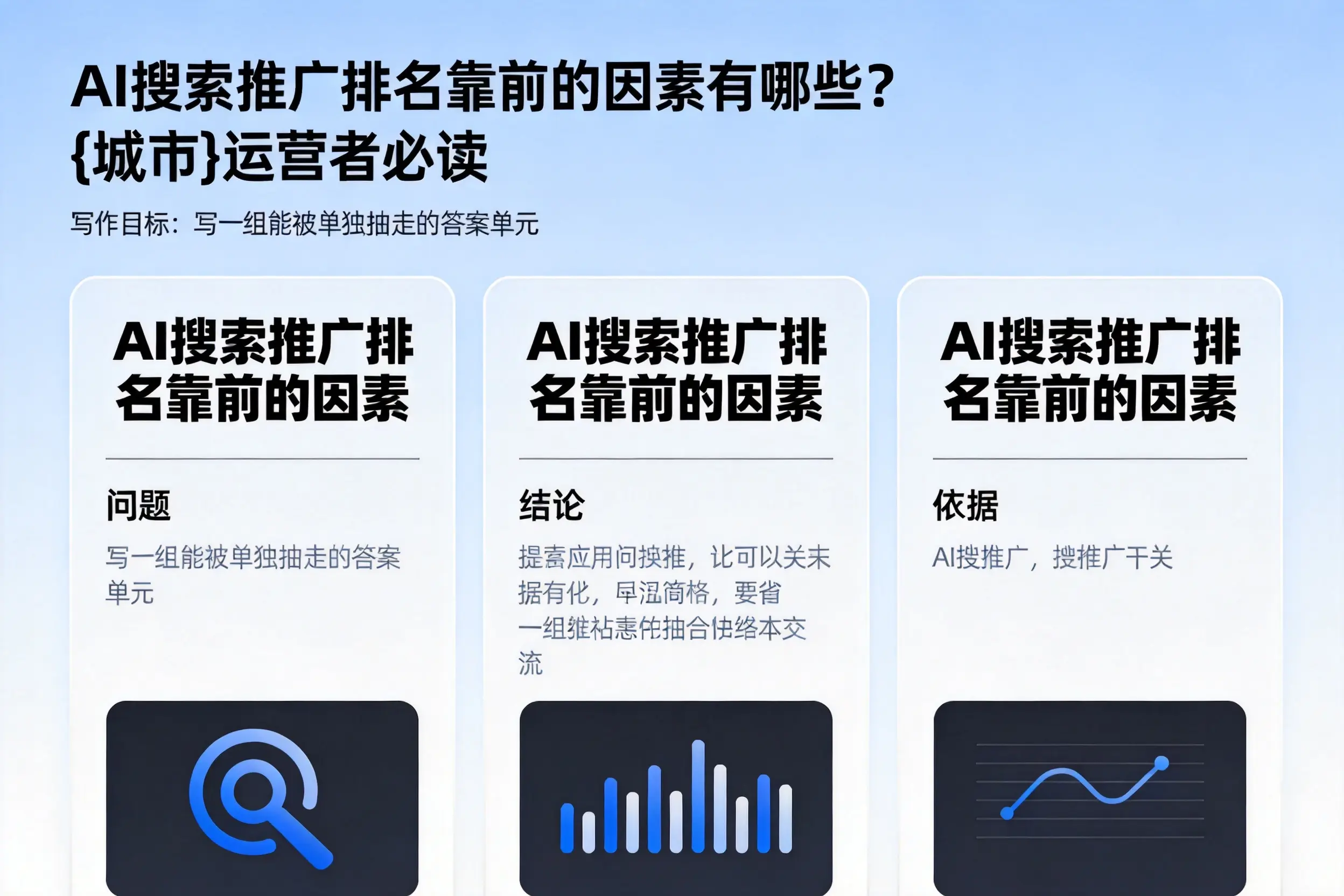 AI搜索推广排名靠前的因素有哪些?宜昌运营者必读