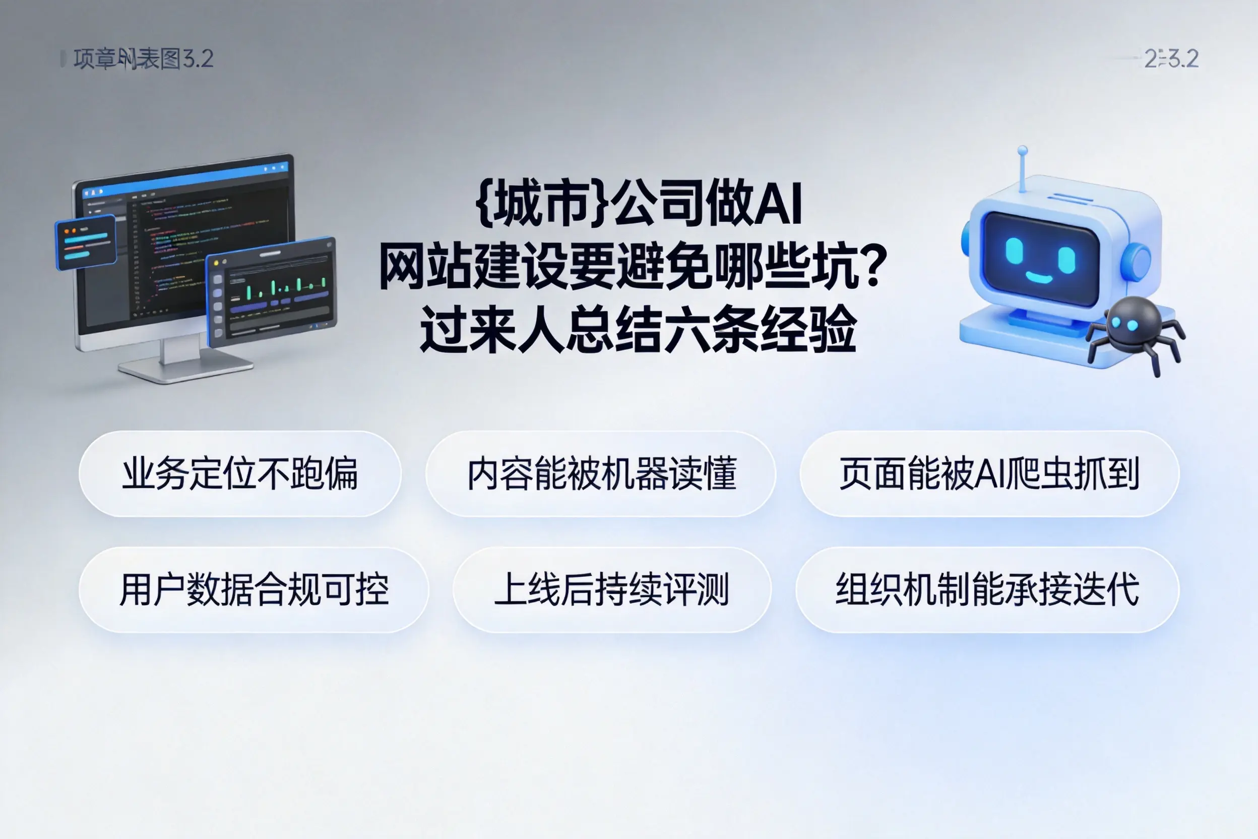 宜昌公司做AI网站建设要避免哪些坑？过来人总结六条经验