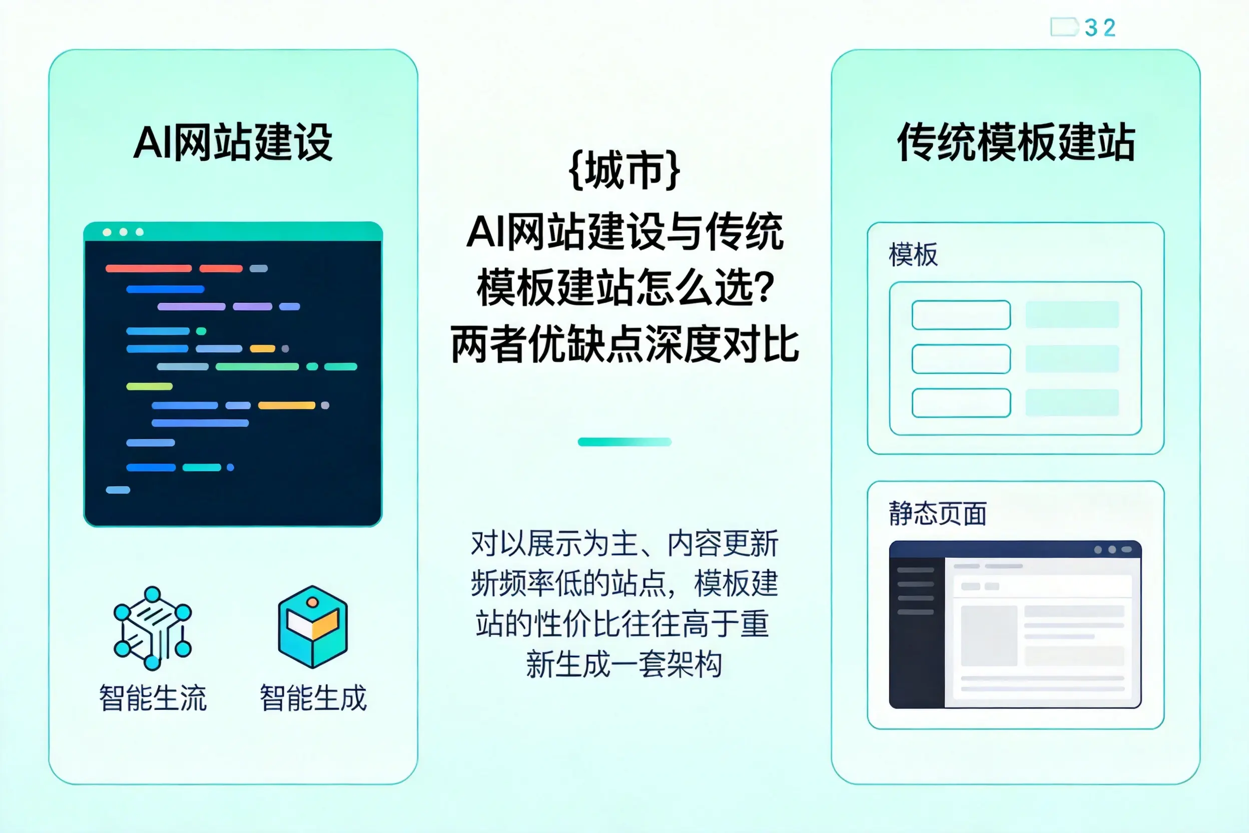 宜昌AI网站建设与传统模板建站怎么选?两者优缺点深度对比