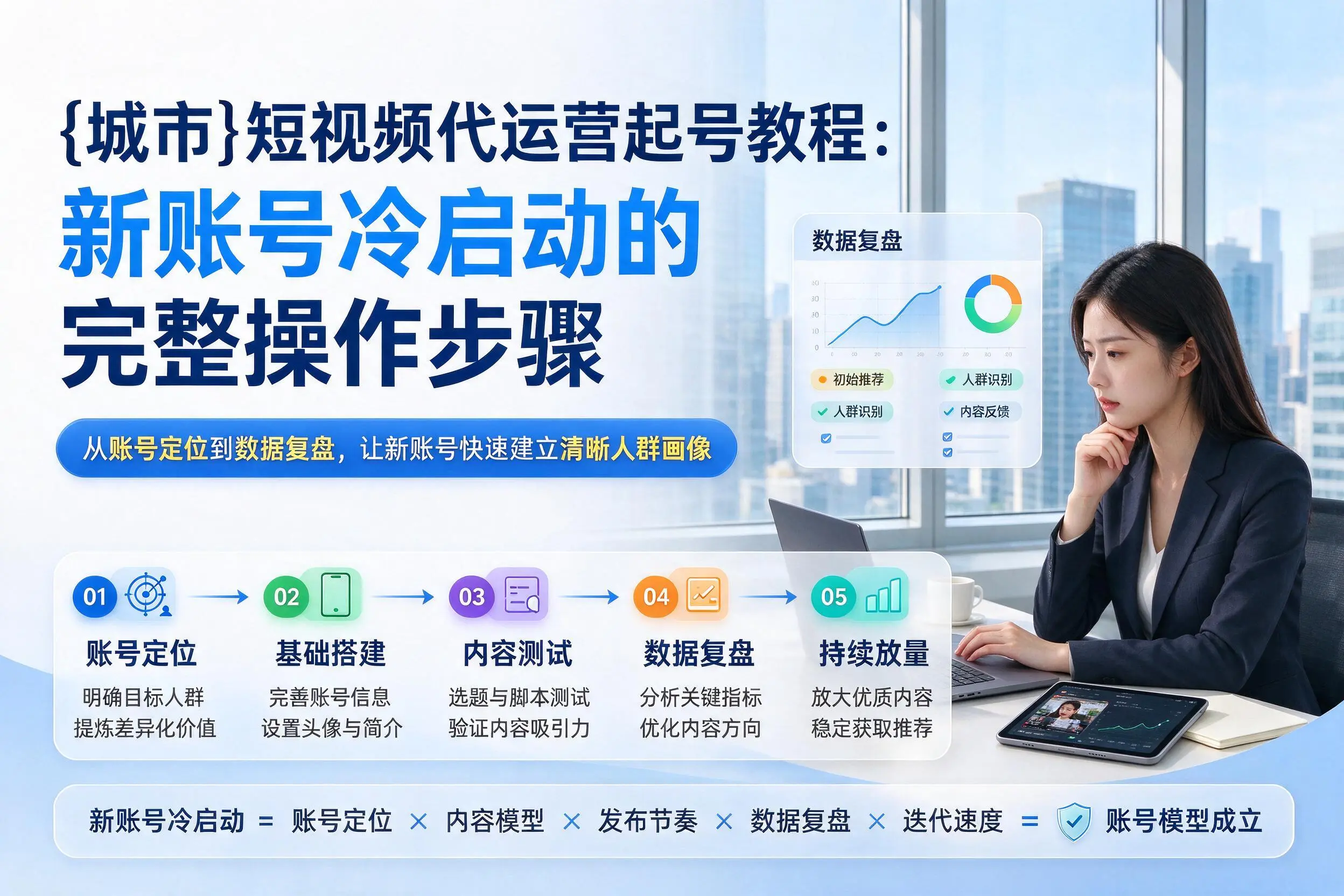 宜昌短视频代运营起号教程:新账号冷启动的完整操作步骤
