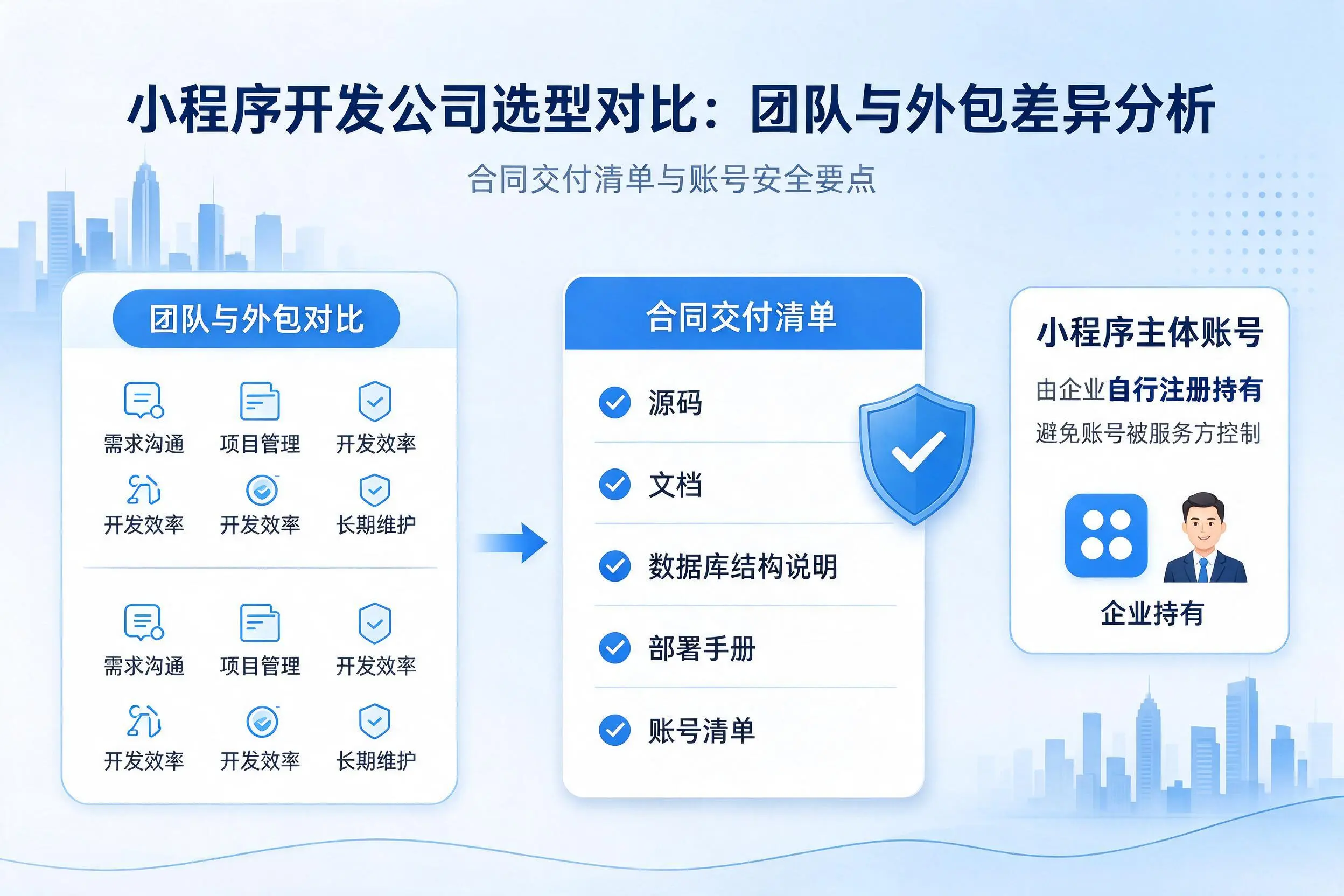 宜昌小程序开发公司选型对比:团队与外包差异分析