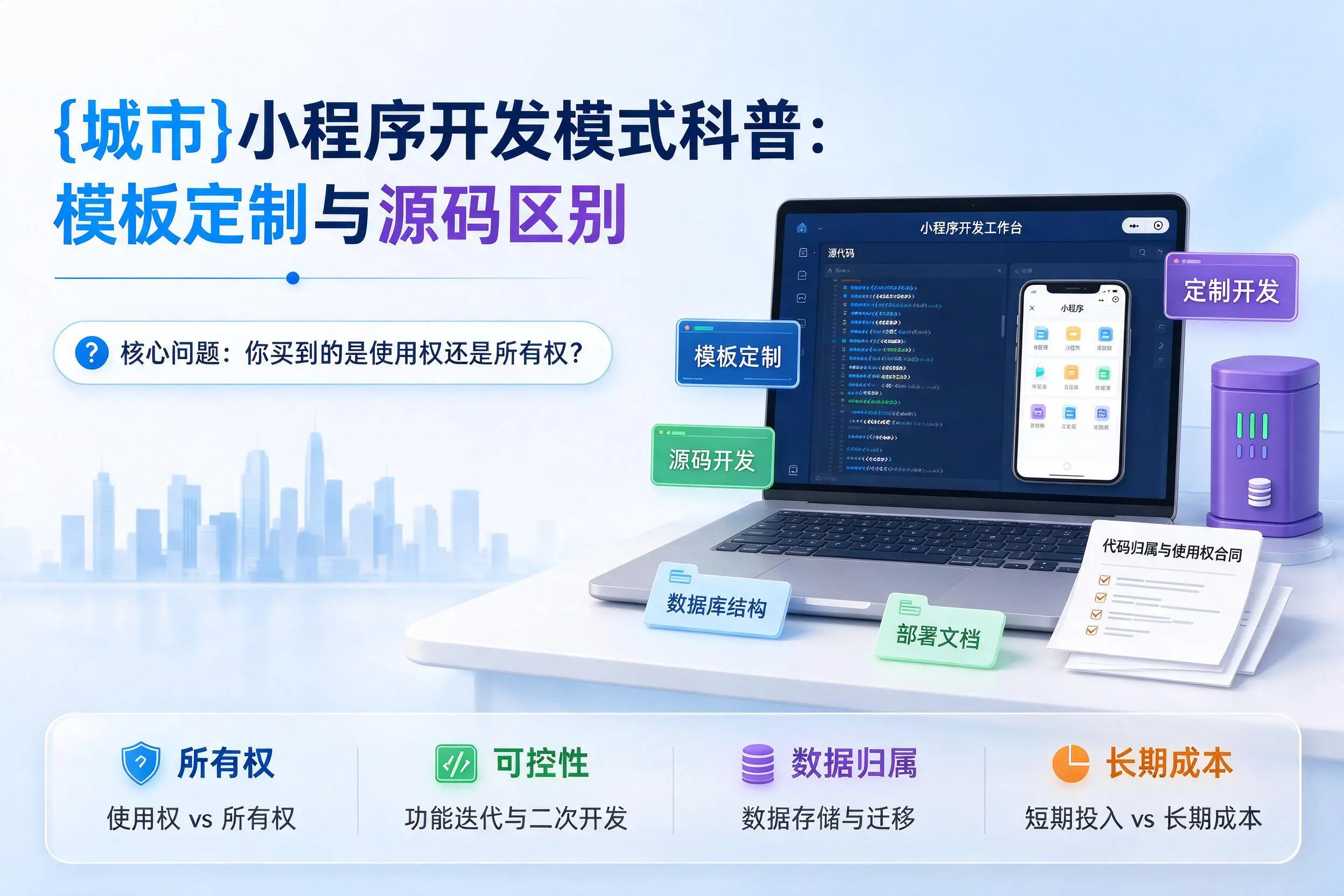 宜昌小程序开发模式科普:模板定制与源码区别
