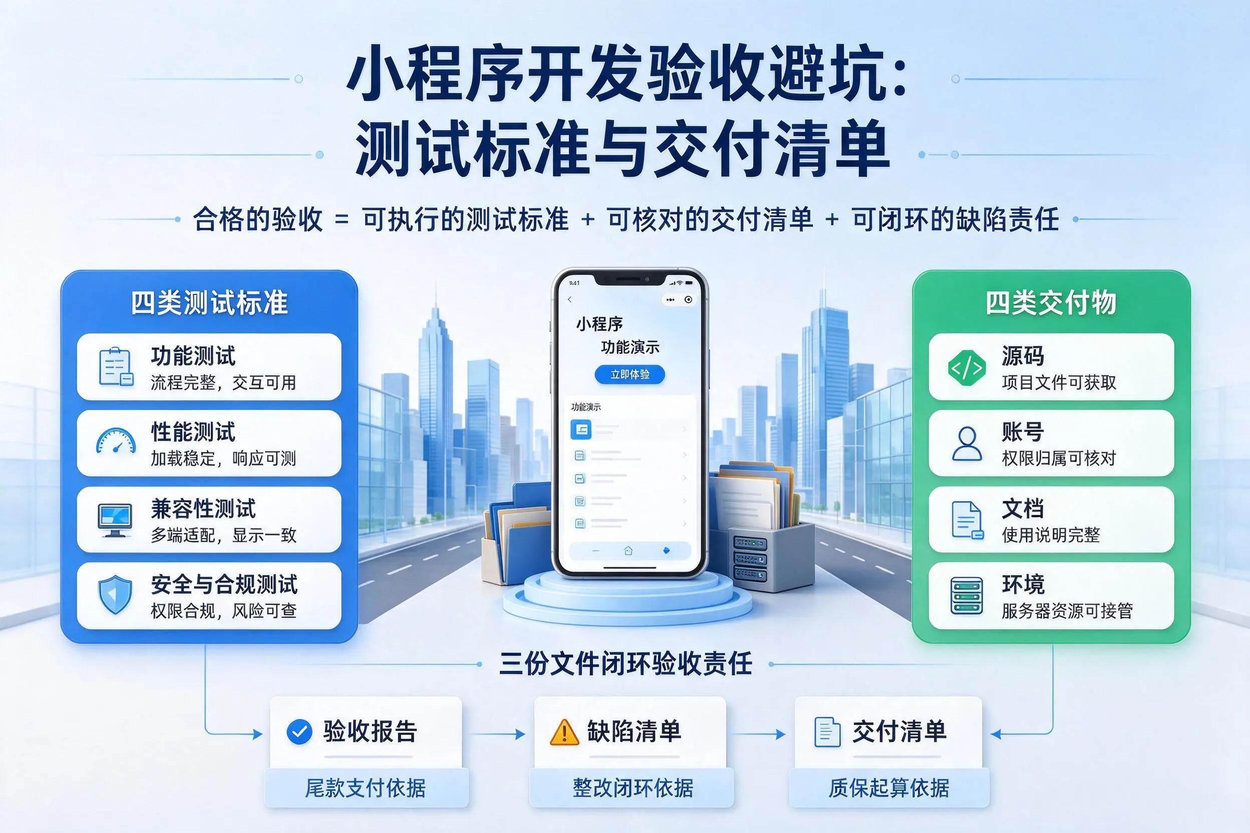 宜昌小程序开发验收避坑：测试标准与交付清单