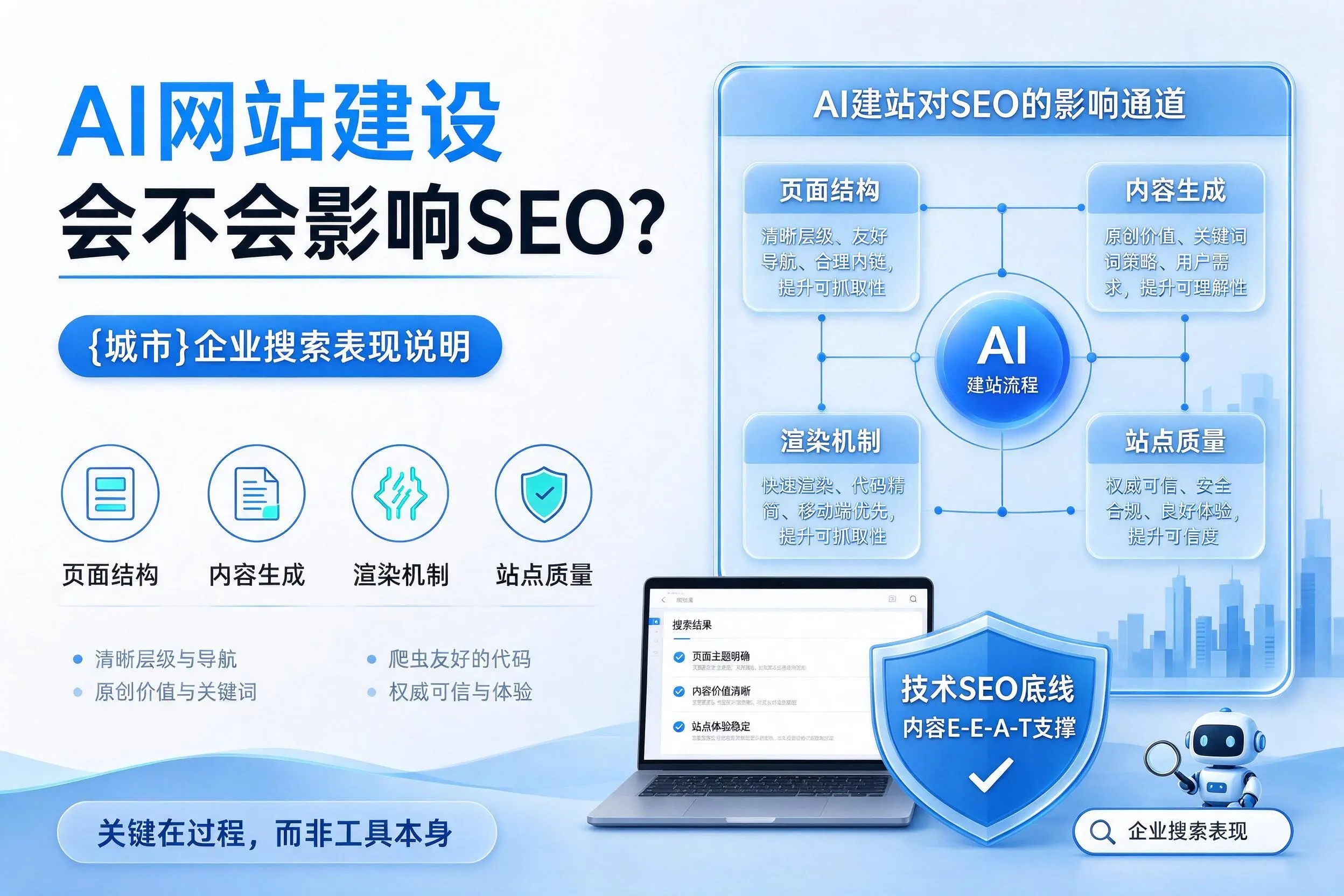 AI网站建设会不会影响SEO？宜昌企业搜索表现说明