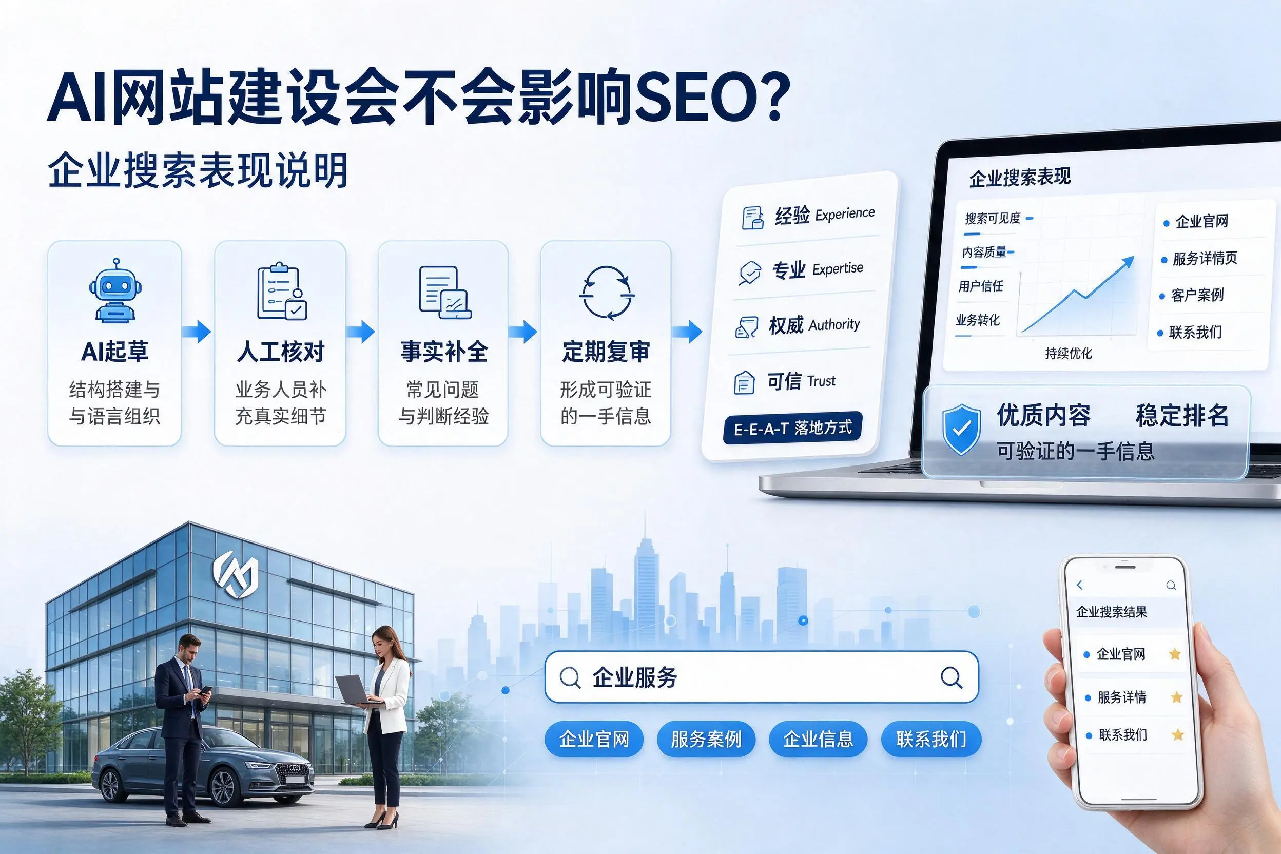 AI网站建设会不会影响SEO？宜昌企业搜索表现说明