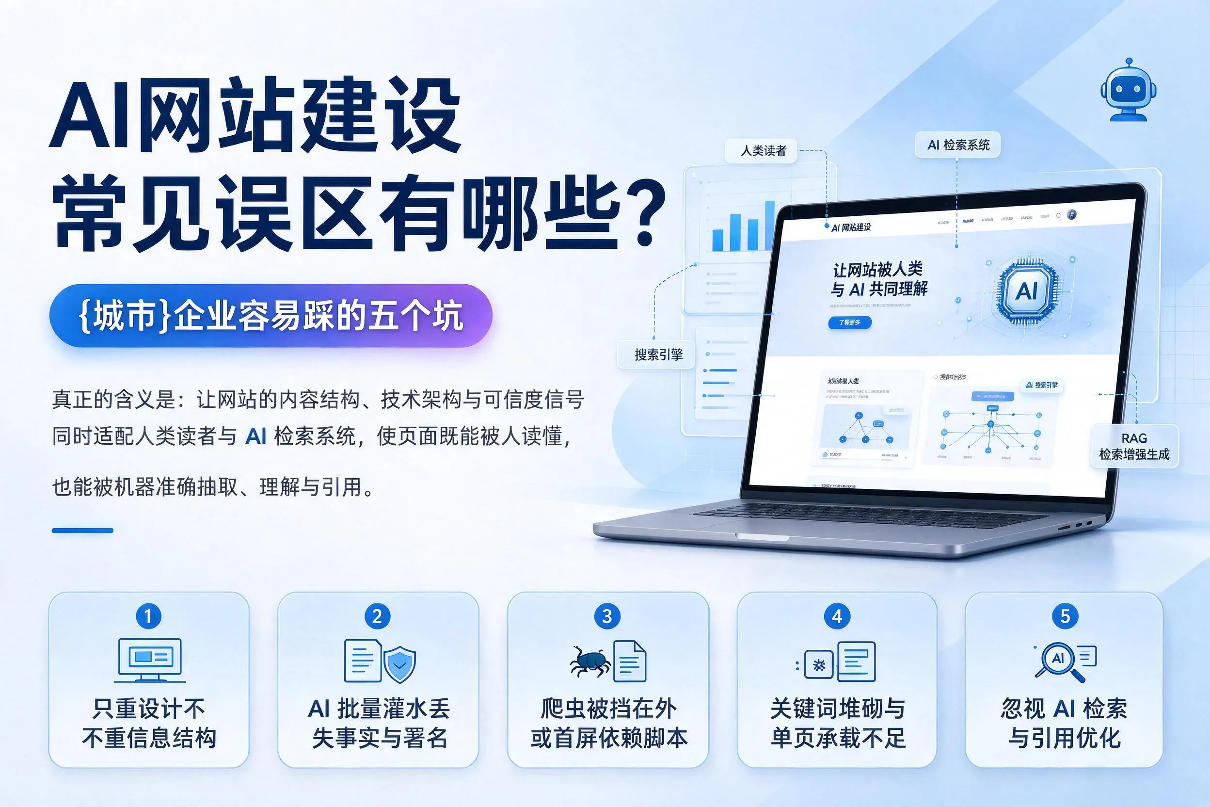 AI网站建设常见误区有哪些?宜昌企业容易踩的五个坑