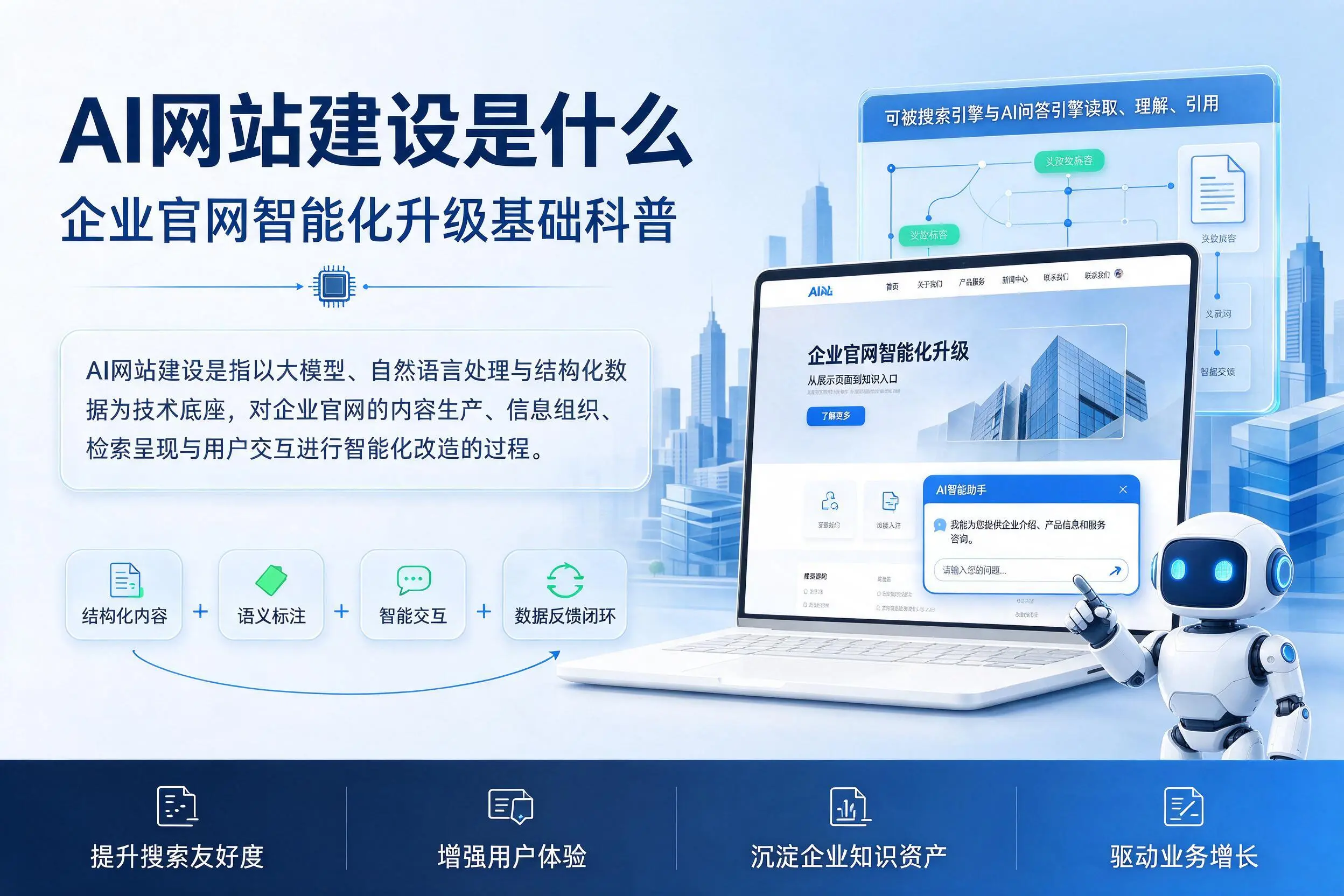 AI网站建设是什么:宜昌企业官网智能化升级基础科普