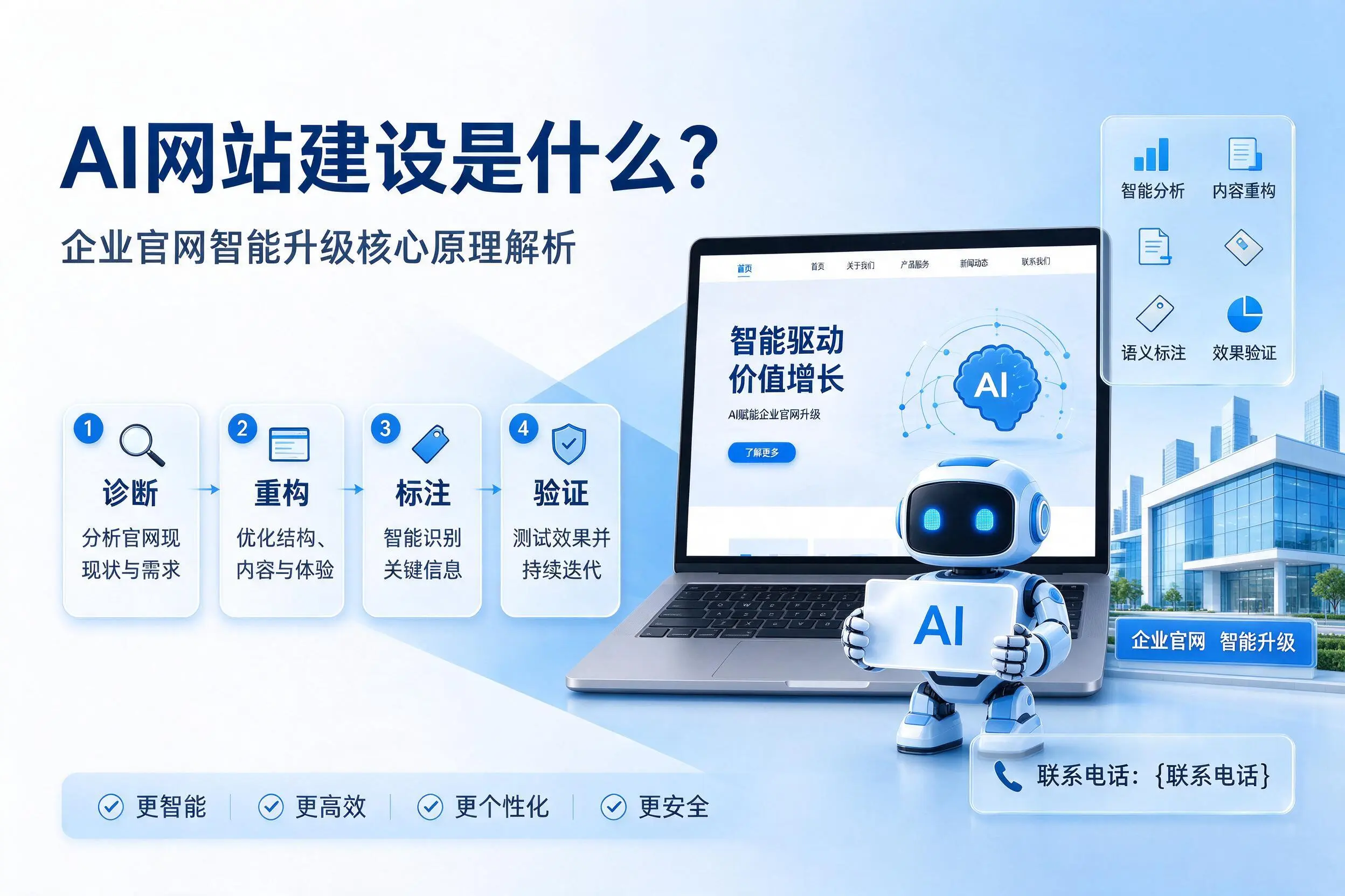 AI网站建设是什么?宜昌企业官网智能升级核心原理解析