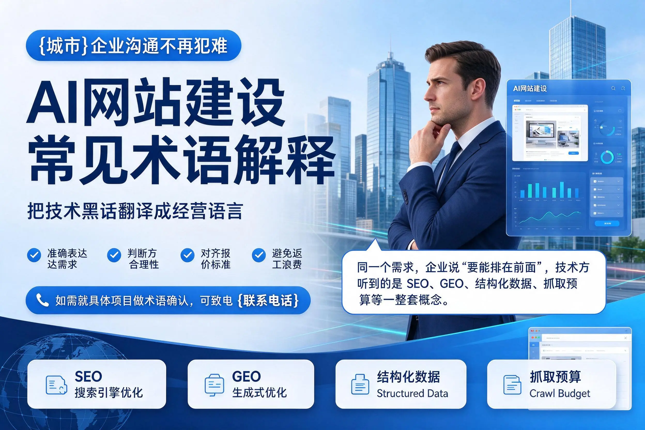 AI网站建设常见术语解释,宜昌企业沟通不再犯难