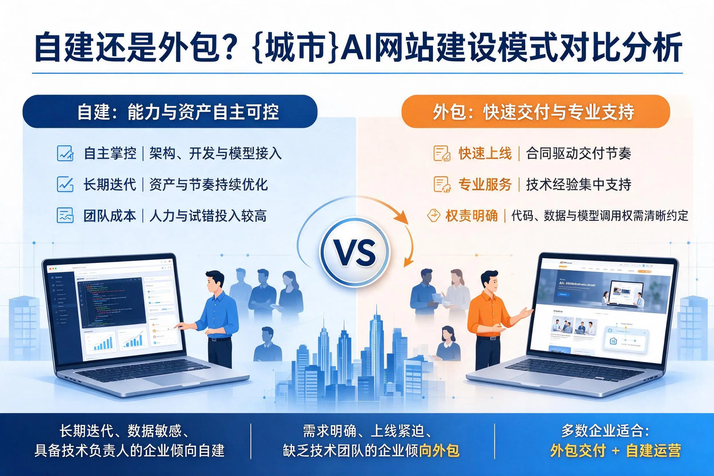 自建还是外包？宜昌AI网站建设模式对比分析