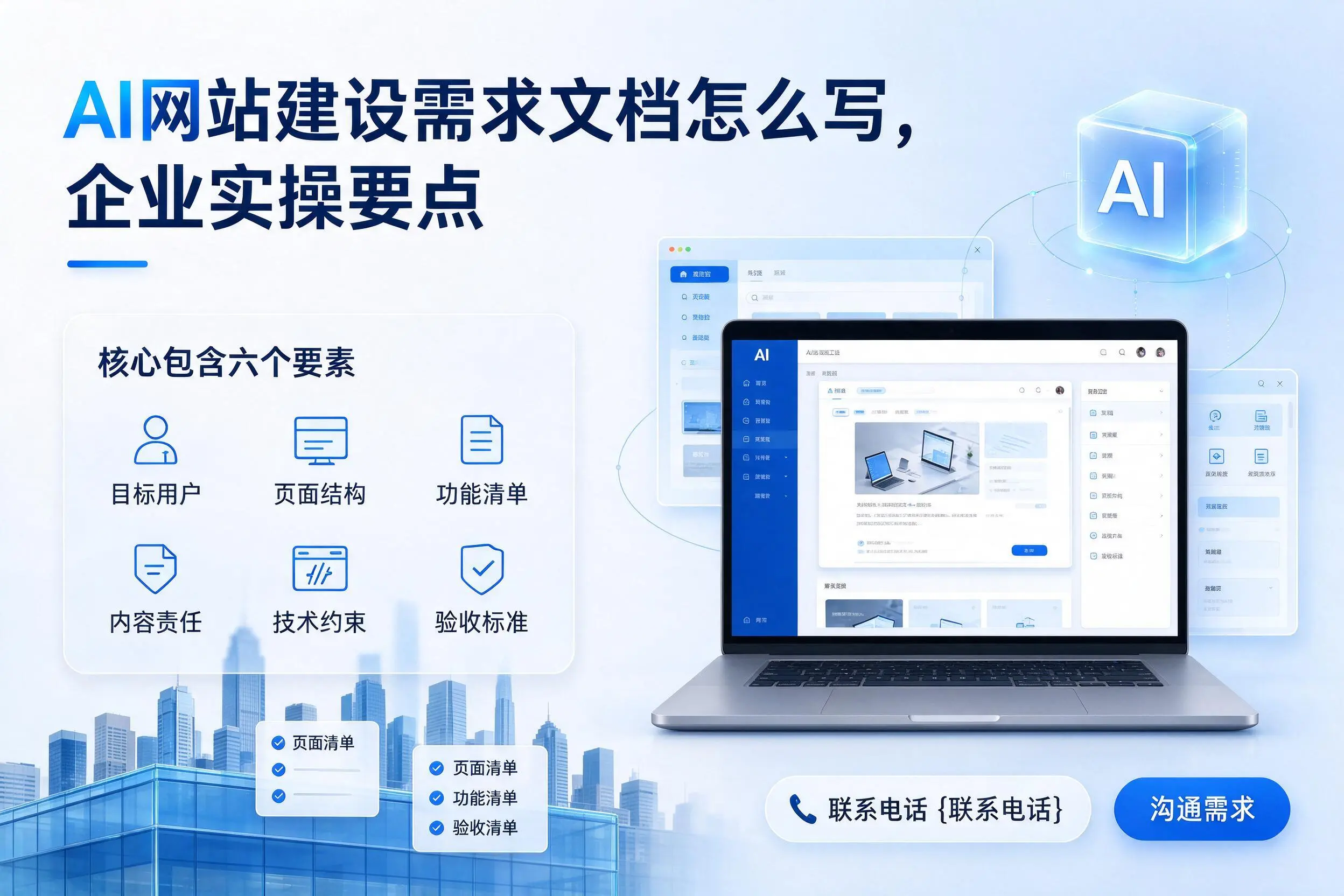 AI网站建设需求文档怎么写，宜昌企业实操要点