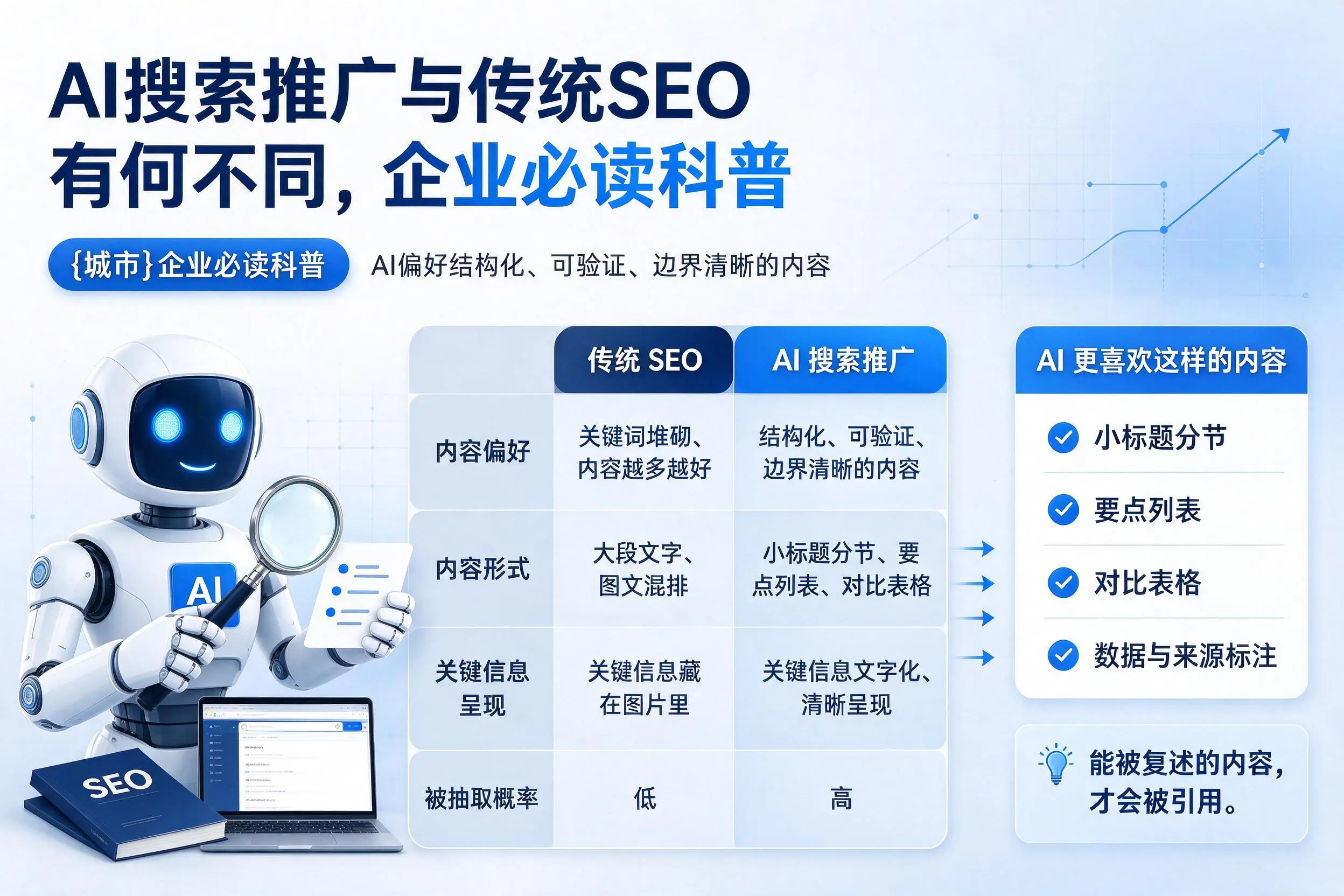 AI搜索推广与传统SEO有何不同,宜昌企业必读科普